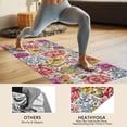 thumbnail image 4 of Pioneer Flower Floral Print Pattern Hot Yoga Mat Towel Non Slip for Hot Yoga - Quick-Drying Yoga Mat Cover with 4 Corner Pockets with Travel Bag - Hot Yoga Towel Non Slip 74"x26", 4 of 6