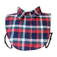 thumbnail image 2 of Denim False Collar – the Ultimate Layering Essential for Women, Detachable Dickey Collar Half Shirts, Valentine Gift (Red), 2 of 3