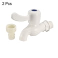 thumbnail image 2 of Plastic Water Tap Faucet Wall Mounted with Single Spout G1/2 Male Thread 2 pcs, 2 of 3