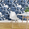 Peel & Stick Wallpaper 12ft x 2ft Mid Century Modern Floral Cocktail