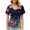 13 Multicolor, variant on bnaln Womens Tops Short Sleeve Summer Casual Dressy Shirts Gradient Floral Print Tees Blouse Boho Pleated Tshirts Loose Fit Pullover Ruched Basic Tops Y2K Going Out Tops Tunics S-XXL