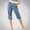Blue, variant on XWSHYW Womens Joggers Fashion Slim Fit Solid Color Casual Joggers Plus Size Comfort Waist Cropped Pants
