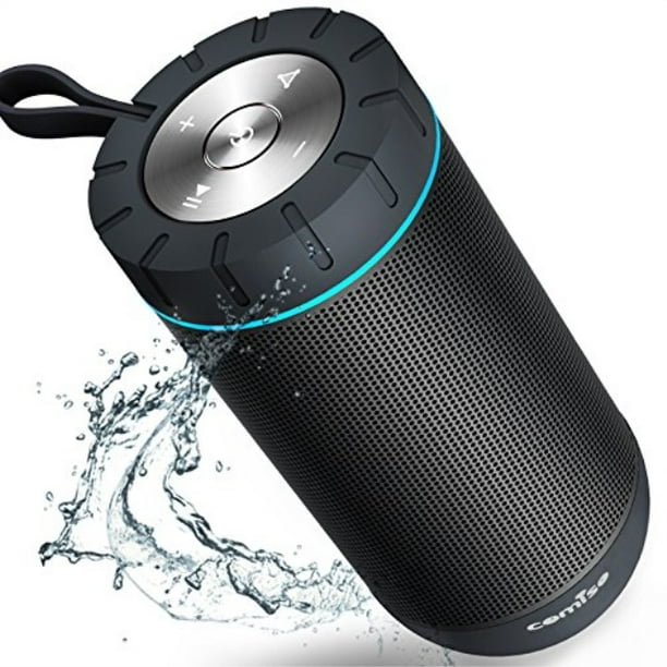 Comiso Waterproof Bluetooth Speakers Outdoor Wireless Portable Speaker With 20 Hours Playtime Superior Sound For Camping Beach Sports Pool Party Shower Dark Grey Walmart Com Walmart Com