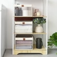 thumbnail image 5 of Foldable Storage Bins With PVC Window, Fabric Collapsible Storage Box For Closet Organization, Stackable Container, White, 12.4"x11.6"x8.1", 5 of 6