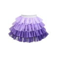 thumbnail image 2 of Sunny Fashion Girls Skirt Lavender Ruffle Tulle Tier Gradient Ballet Dance Performance 6 Years, 2 of 5