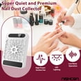thumbnail image 4 of NISHCON Nail Dust Collector, 3700 PRM Dust Suction Vacuum  for Acrylic Nails Polishing with HEPA Filter for Salon Home Use, 4 of 9