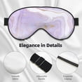thumbnail image 4 of Naloa Lavender Glitter Foil Stripes Print Sleep Mask for Sleeper, Light Blocking Sleeping Eye Mask for Women Men, Eye Shade with Adjustable Strap for Travel, Nap,Meditation, 4 of 7