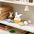 thumbnail image 4 of Hogar y cocina, Decoración del hogar, Decoración navideña, Micro paisajes de Pascua, adornos de dibujos animados, lindos conejos de huevo, gnomo, figura de escritorio, accesorio decorativo para coche,, 4 of 6