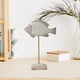 thumbnail image 4 of Escultura de pez de madera sobre soporte, colección de decoración náutica, estante de regalo, estatua de escritorio Blanco, 4 of 6
