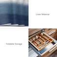 thumbnail image 6 of Placemats 1 Pack, Navy Blue Ombre Woven Placemat, Linen Place Mats for Kitchen/Dining Tables, Modern Abstract Art Texture Washable Table Mats for Party, 6 of 8