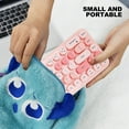 thumbnail image 3 of Ensemble de Clavier Sans Fil, 68 Touches Rondes Clavier Ergonomique Souris Combo 2.4GHz pour Bureau Thème Rose, Thème Bleu, Thème Violet, Thème Couleur Thé au Lait, 3 of 7