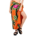 thumbnail image 2 of HAPPY BAY Women's Beachwear Summer Beach Bikini Wraps Sarong Coverups Wrap Skirt Bathing suit Swimsuit Swimwear Swim Cover up for Women One Size Apricot, Floral, 2 of 4
