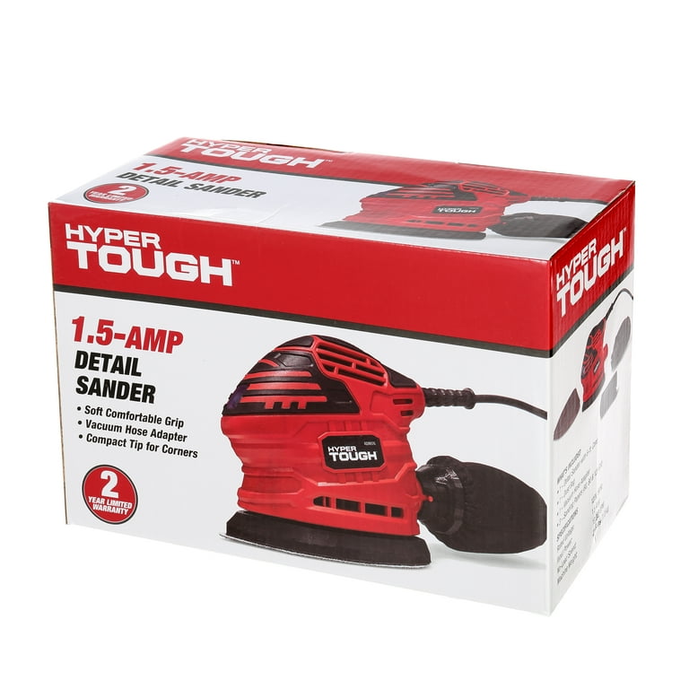 HyperTough 1.5-Amp Detail Sander with Sand Paper, Corded