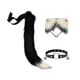 thumbnail image 3 of Conjunto de orejas de gato: diadema, orejas, cola y collar. Accesorios de disfraz de animal de peluche para cosplay. Estilo B, 3 of 9