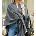 thumbnail image 5 of Zhengup Women's Elegant Shawl Poncho Sweater Wrap Soft Open Front Cardigan Shawls for Fall Winter, 5 of 5