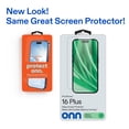 thumbnail image 4 of onn Corning Glass Screen Protector for iPhone 16 Plus, Made with Durable Glass by Corning, with Easy Application Tray, 4 of 9