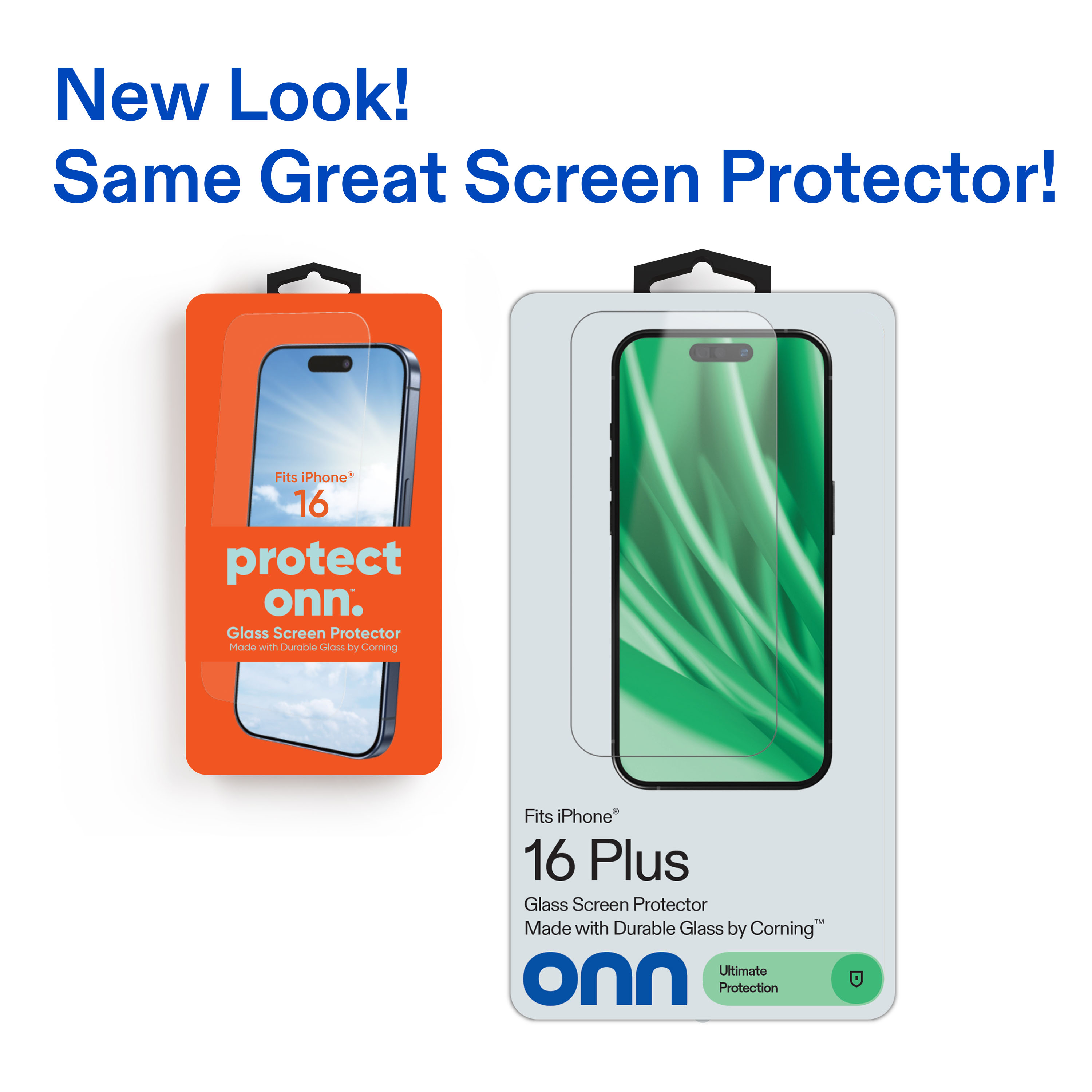 onn Corning Glass Screen Protector for iPhone 16 Plus photo 3