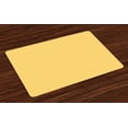 thumbnail image 1 of Ambesonne Yellow and White Place Mats Set of 4, Shabby Blossom, Standard Size, Marigold White, 1 of 4