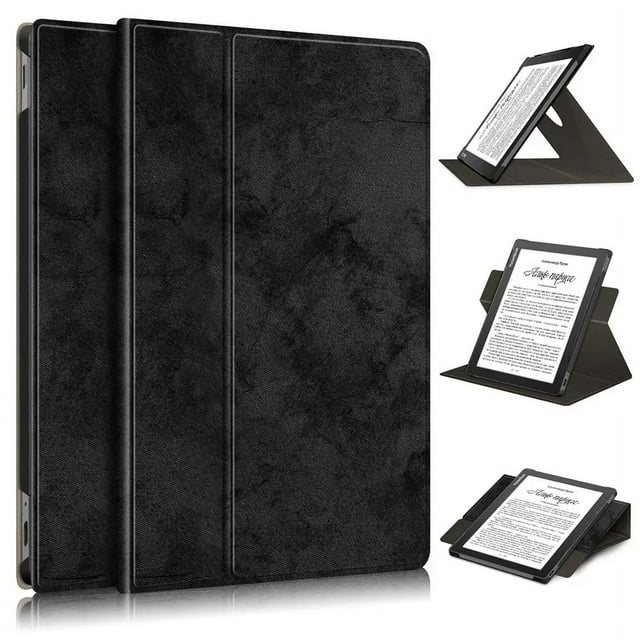 Case For Pocketbook 970 Tablet Case Soft Fabric 360 Degree Rotating Stand Smart Cover For PocketBook InkPad Lite PB970 970 Case Black-Fabric For Pocketbook 970
