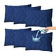 thumbnail image 1 of Amorosa 6 Piezas Fundas de Almohadas Impermeable de Triple Capa Funda de Almohada Sofá Transpirable Protector de AlmohadaI Lavable Máquina para Hogar Hotel Azul Estándar-50*80cm, 1 of 7