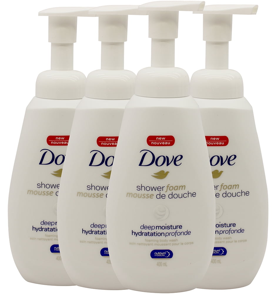 Dove Shower Foam Deep Moisture Foaming Body Wash 13 5 Ounce Pack Of 4