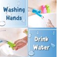 thumbnail image 3 of Faucet Extender for Bathroom Sink | Hand Washing Aid | Fits Standard Faucets | Easy Install | Portable Silicone | Anti-Slip Design | 3 Pack | Blue Pink Green | 7cm | Helps Reach Water, 3 of 4