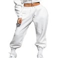 thumbnail image 1 of AMERTEER Women‘s Loose Sweatpants Elastic Waist Drawstring Solid Jogger Pants, 1 of 6