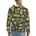 thumbnail image 7 of Sikiie Colorful Hippie Women's Casual Hoodies Long Sleeve Lightweight Pullover Tops Loose Sweatshirt-Large, 7 of 7