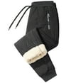 thumbnail image 1 of Nuevos Pantalones Terciopelo Cordero Invernal para Hombre Además Pantalones Deportivos Terciopelo Gruesos Cálidos Informales Confeccionados Y Con Cierre Piernas (negro Con Cierre Pies L), 1 of 9