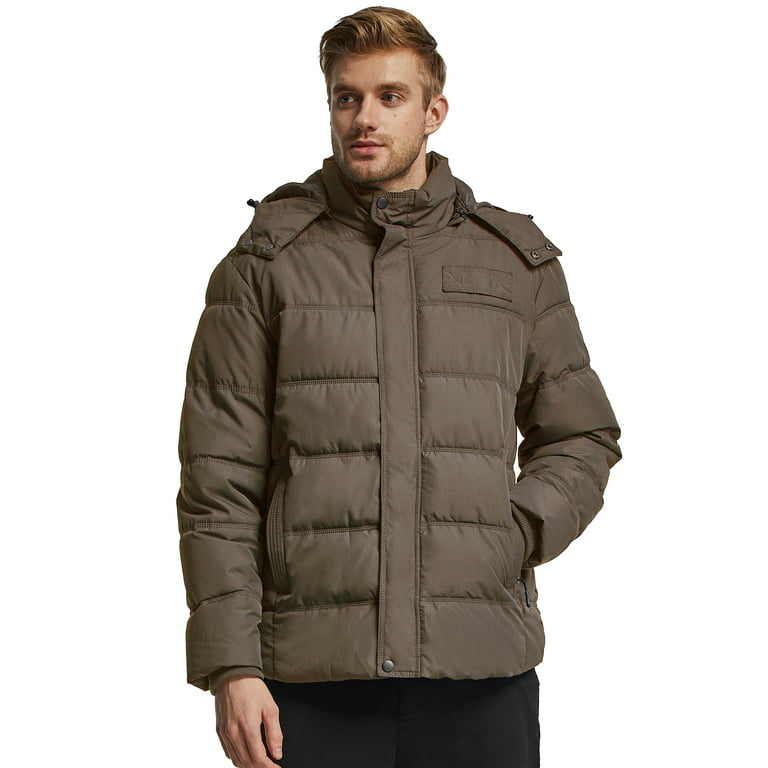 Wantdo Men's Winter Jacket Windproof Puffer Jacket Insulated