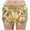 Gold, variant on Relanfenk Women's Leather Women's Metallic Shorts Shiny Pants Yoga Sparkly Hot Drawstring Outfit Elastic Waist Rave Booty Dance