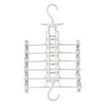 thumbnail image 1 of Foldable 360° Swivel Hook Hanger with Clips for Trousers,Shirts,Socks, 1 of 8
