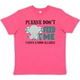 thumbnail image 3 of Inktastic Please Dont Feed Me I Have a Food Allergy with Elephant and Ribbon Youth T-Shirt, 3 of 5