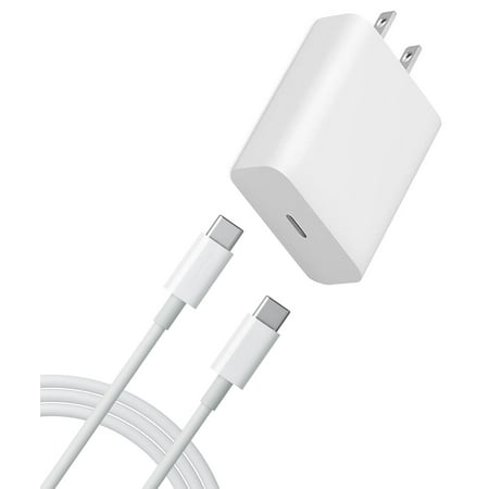 PD Type-C 18W Fast Home Charger for Lenovo Tab P12 Pro Tab P12 - 6ft USB-C Cable Quick Power Adapter Travel