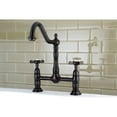 thumbnail image 2 of Kingston Brass KS1175BEX Essex Bridge Kitchen Faucet, Oil Rubbed Bronze, 2 of 5