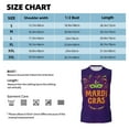 thumbnail image 6 of Gaeub Mardi Gras2 Men's Sleeveless Muscle Shirts Workout Tank Tops, Odor Protection and Comfortable - Small, 6 of 8
