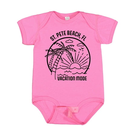 

Inktastic Summer Vacation Mode St. Pete Beach Florida Gift Baby Boy or Baby Girl Bodysuit