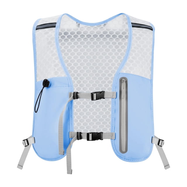 Mochila de hidratación, chaleco para correr, gran capacidad para mujeres y hombres, portátil para correr. Azul