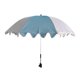 thumbnail image 5 of Sombrilla playa impermeable, portátil, resistente al desgaste, decorativa, alta resistencia, para patio, balcón, jardín, piscina y césped. Blanco Azul, 5 of 8