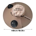 thumbnail image 3 of Solar Fan Hat Ultralight Wide Brim Outdoor Sun Hat with 2 Removable Fans USB/Solar Power Fan Hat for Fishing Hiking Gardening, Khaki, 3 of 6