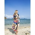 thumbnail image 2 of Edolynsa Women Print Kaftan Cover up Casual Summer Dress Plus Size Cafan Loungewear Maxi Beachwear Long Resort Outfits, 2 of 7