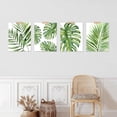thumbnail image 3 of PixonSign Set of 4 Wall Art, Tropical Green Island Palm Leaf Poster, Nature Wilderness Wall Decor Prints, Botanical Floral Wall Décor, Modern Landscape Artwork for Farmhouse - 11"x14", 3 of 5