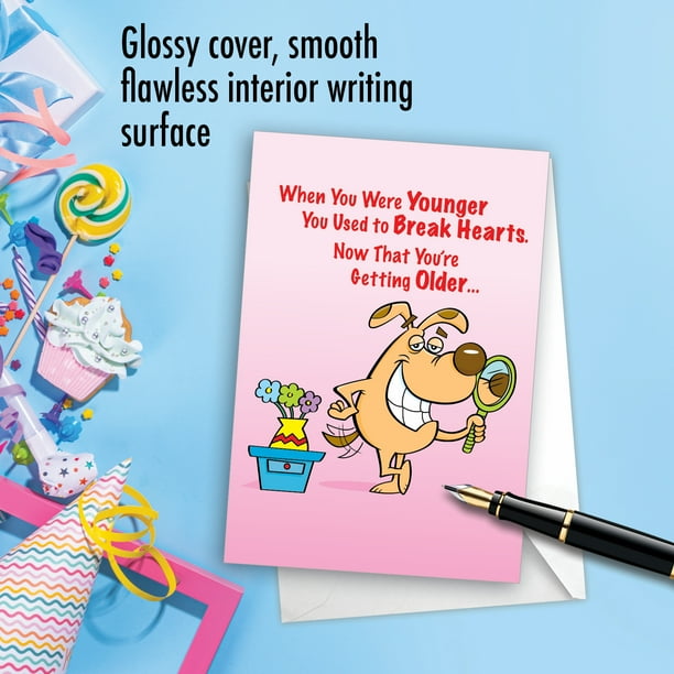 1 Funny Birthday Card with Envelope - Break Hearts C6961BDG - Walmart Business Supplies 1-funny-birthday-card-with-envelope-break-hearts-c6961bdg-walmart-business-supplies