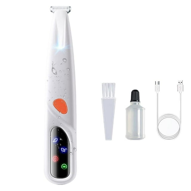 2026 New Dog Paw Trimmer with LED Light, Quiet Electric Pet Micro Precision Grooming Kit for Dogs' Paws, Ears, Rump, Face & Eyes, Low Vibration Nail Trimmer