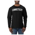thumbnail image 2 of Wild Bobby State of Connecticut College Style Men Long Sleeve Shirt, 2 of 6