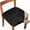 Black, variant on Konghyp Solid Color Brushed High Elastic Chair Cover – Soft and Comfortable Chair Seat Cover, Dustproof and Dirt-Resistant, Suitable for Dining Chair, Home Decor