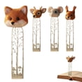 thumbnail image 2 of Whimsical Friends Bookmark Collection Handmade Bookmarks With Cute Deer Head Decorative Page Marker For Reading For Book Lovers Teachers Students, 2 of 4