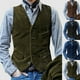 thumbnail image 4 of Chaleco de pana con botones para hombre de KDJ, estilo británico vintage, ajustado, sin mangas, 4 of 6