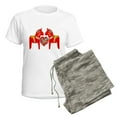 thumbnail image 5 of CafePress - Swedish Dala Horses Women's Light Pajamas - Women's Short Sleeve Print T-Shirt and Pants Light Cotton Pajama Set, 5 of 7