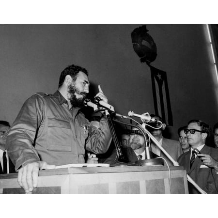 Fidel Castro making a speech Photo Print (Best Speech Of Fidel Castro)